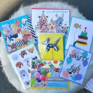 NWT PAPYRUS ANIMAL PARTY CARDS
